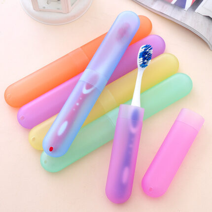Estuche portátil para cepillo de dientes - color aleatorio - paquete de 1