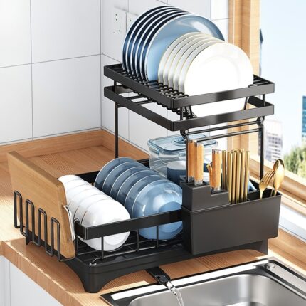 Escurridor de platos y cubiertos para cocina