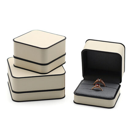 Estuche para anillos, caja para pendientes de botón, estuche para anillos de pareja, estuche para anillo de diamantes, collar de alta gama.