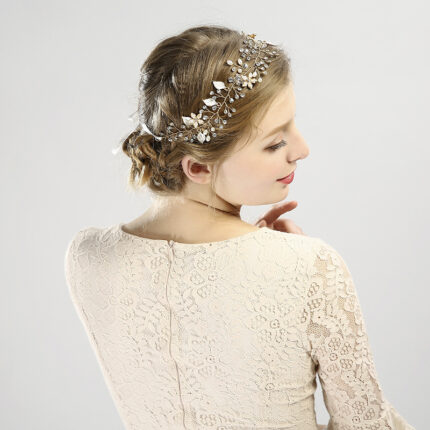 Diadema decorativa estilo novia europea