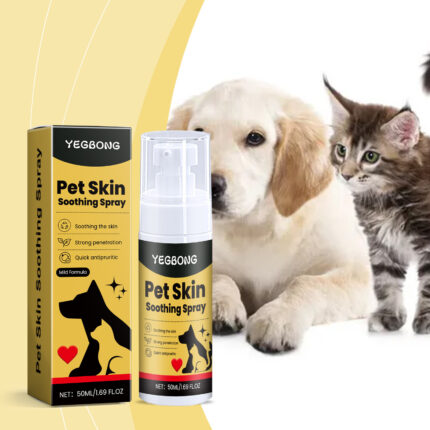 Spray para el cuidado de la piel de mascotas: alivio suave