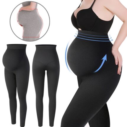 Leggings de maternidad de talle alto para mujer – Ropa de embarazo