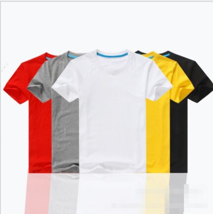 Camiseta, camiseta de algodón puro, camiseta para hombre, manga corta, camiseta de talla grande.