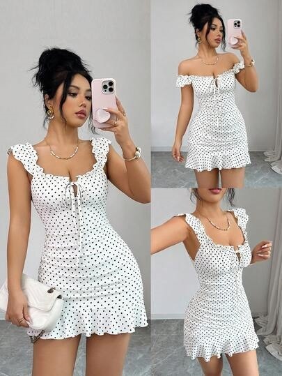 Vestido de verano con estampado floral y estilo francés