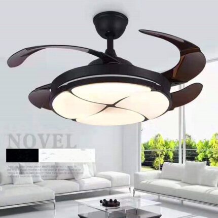 Lámpara con ventilador para estudio, comedor, sala de estar o dormitorio