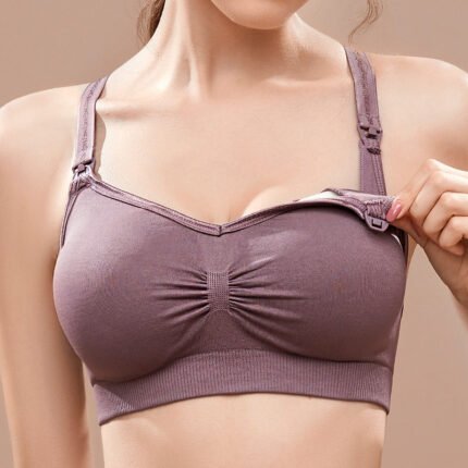 Sujetador de lactancia push-up sin aros, de copa completa y talla grande