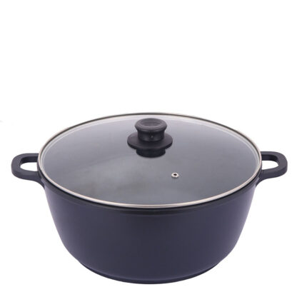 Utensilios de cocina domésticos de aluminio y acero inoxidable con asas bilaterales